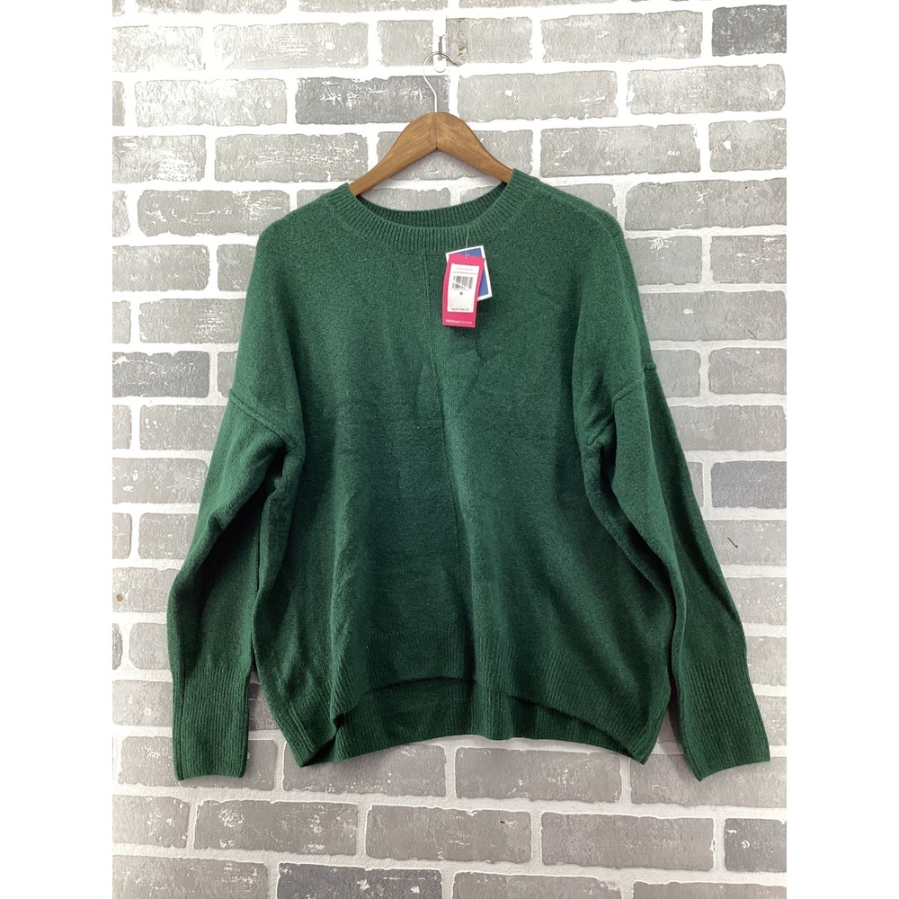 Vince Camuto Womens Green Crewneck Pullover Sweater Size M NWT Relaxed‎ Fit Knit